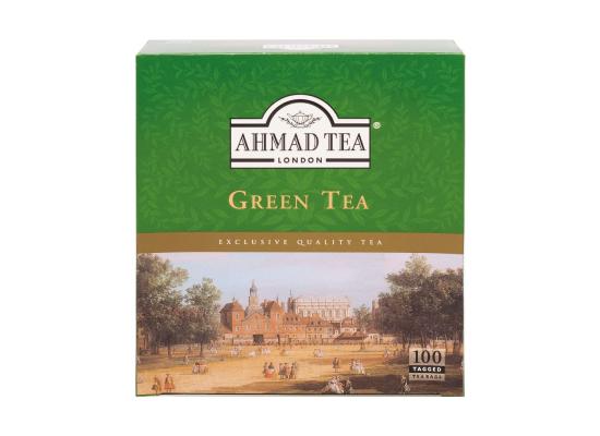 Ahmad Tea Green Tea Pure, Pack of 100